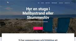 Desktop Screenshot of mellbystrandsuthyrning.se