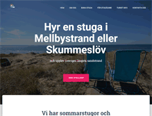 Tablet Screenshot of mellbystrandsuthyrning.se